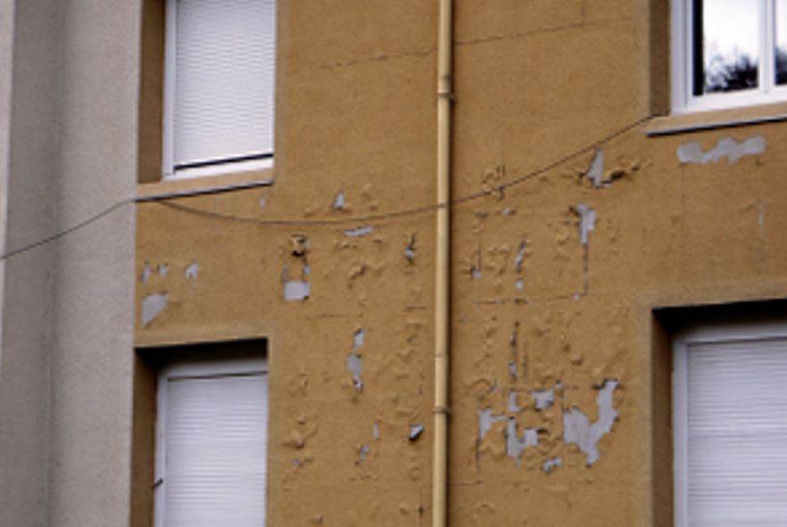 Rénovation façade avec enduit